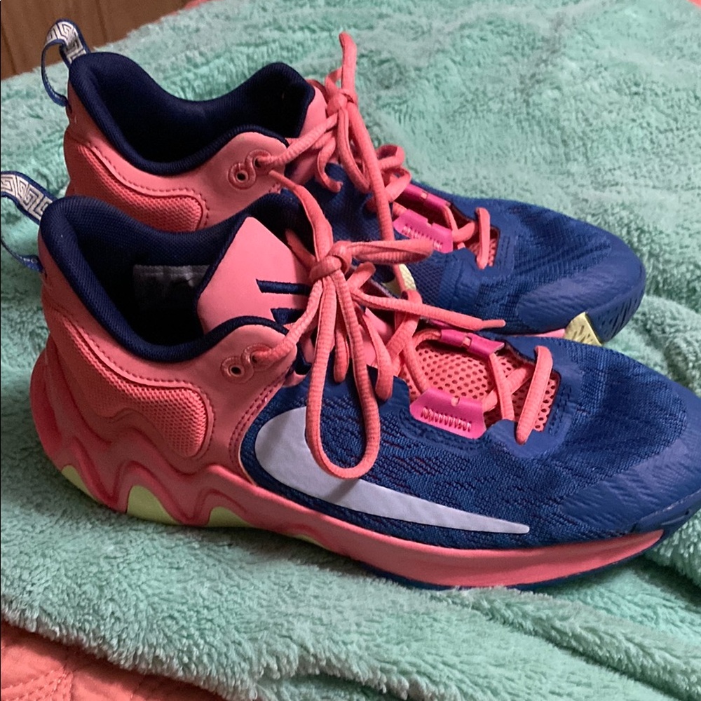 Nike Blue and Pink Sneakers with Mesh